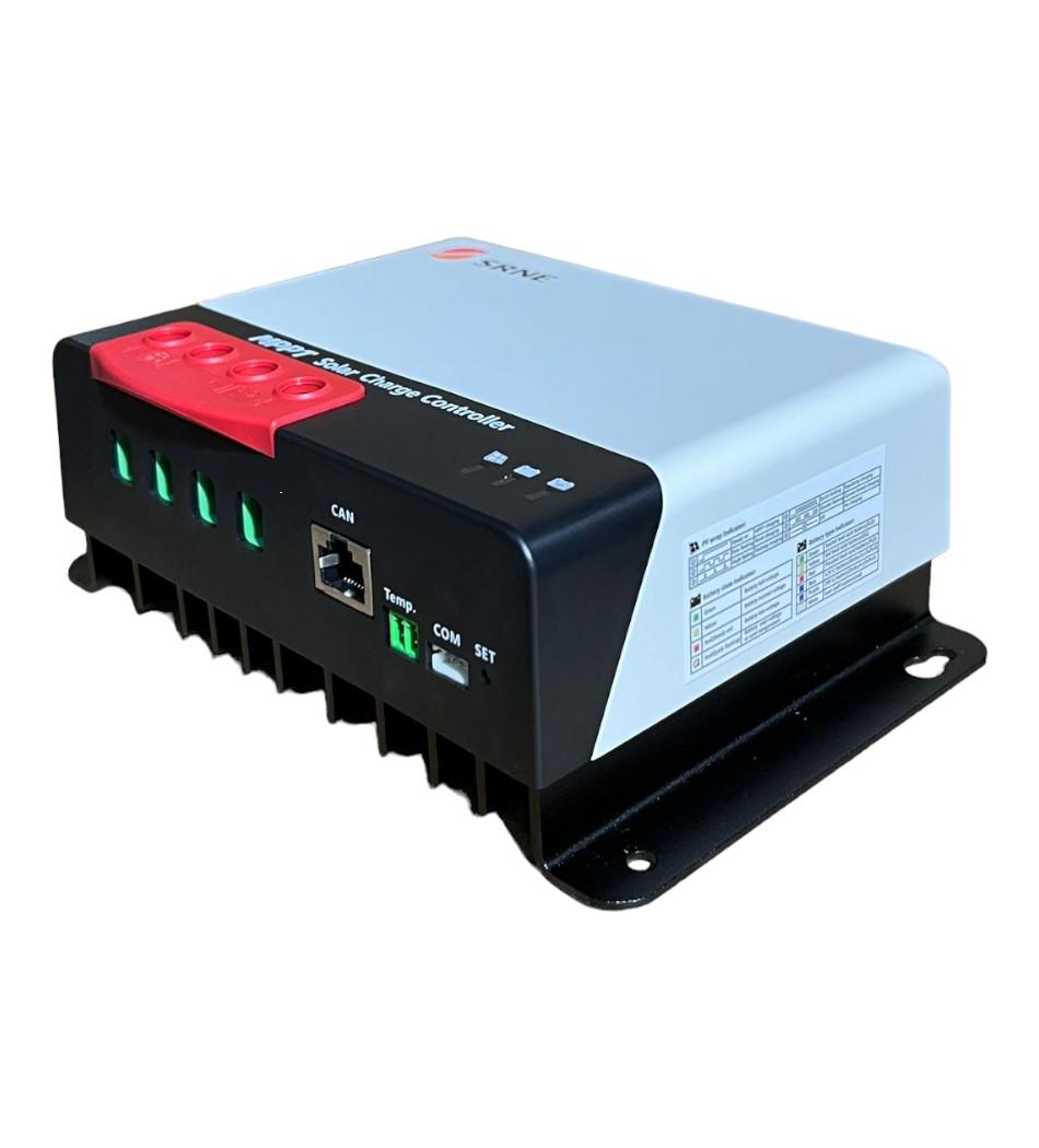 Controlador de carga solar MPPT 	SR-MC2450N10 
Voltaje de la batería 	12/24 V 
Carga actual 	50A
Alimentación por panel solar (batería de 12 V) 	660 W
Alimentación por panel solar (batería de 24 V) 	1320W
Voltaje de circuito abierto del panel solar	100 V 
Consumo de energía estática 	10 mA
Tipos de baterías compatibles 	Batería de plomo-ácido, batería coloidal, batería ventilada, batería de litio 
Carga de igualación 	14,6 V / 29,2 V (ajustable) 
Carga de refuerzo 	14,4 V / 28,8 V (ajustable) 
Carga flotante 	13,8 V / 27,6 V (ajustable) 
Compensación de temperatura 	
-3mV / ºC / 2V

Rango de temperatura de funcionamiento	-35ºC-60ºC
Humedad 	95%, sin condensación 
Terminal de cableado 	10 mm² / 8 AWG