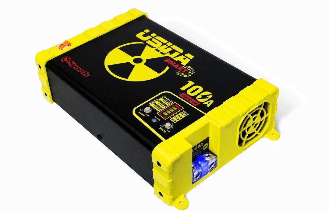 USINA 12V, 100AH ha sido desarrollado para alimentar sistemas de 12 voltios en camiones, autobuses, autocaravanas, etc. Se puede utilizar como cargador de baterías y también como fuente de alimentación directa para equipos de 12 V.

Tomada de corriente: 220v y 110v

Reúne todos los requisitos para proveer carga a baterías estacionarias de Litio, hace carga de reposición 14.4 V, Carga flotante 13.8 V. Corte  y monitoreo de reposición de carga. Con este cargador usted no tendrá que preocuparse de nada, solo déjelo conectado y listo.